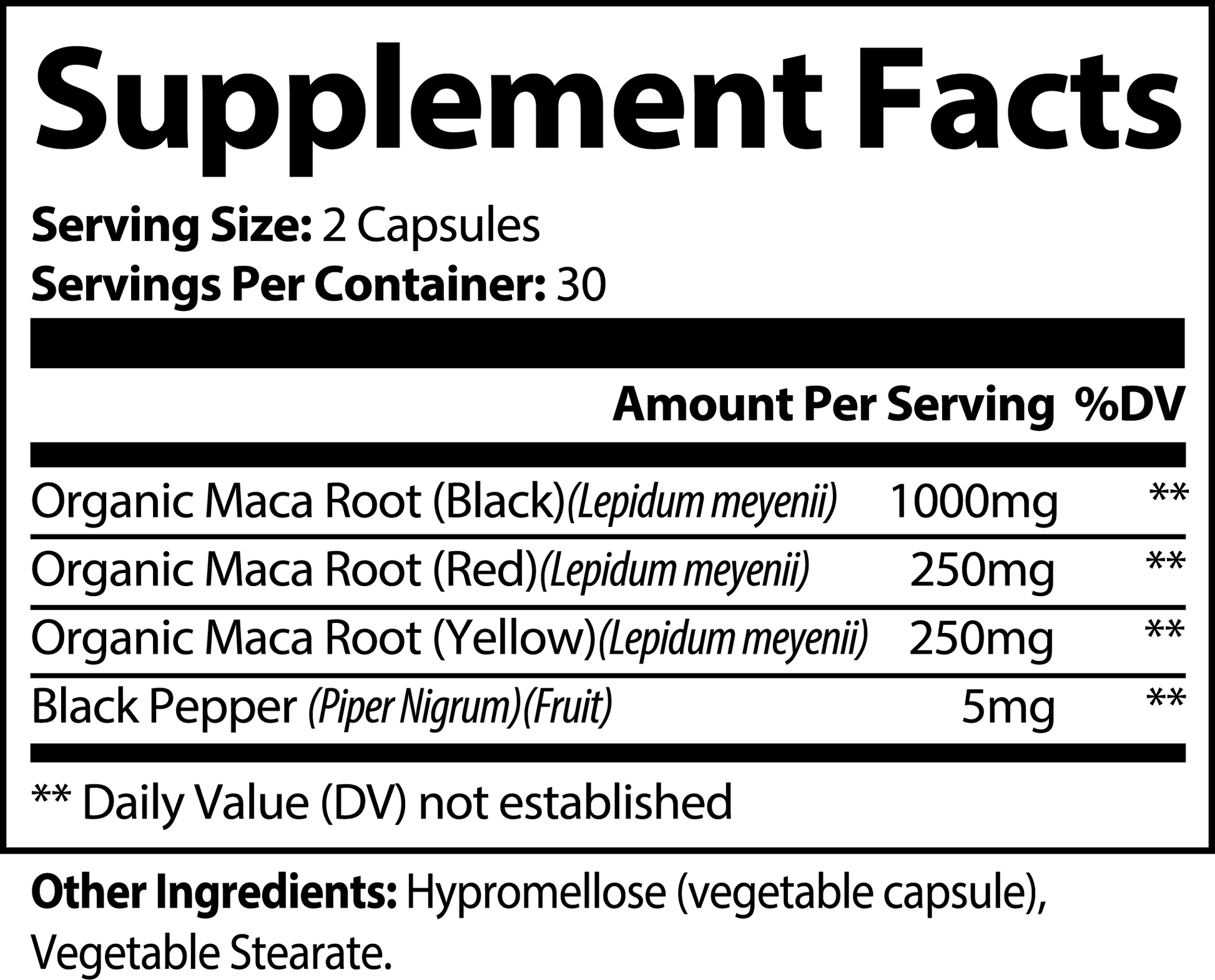 Maca Root (Veggie Capsules)